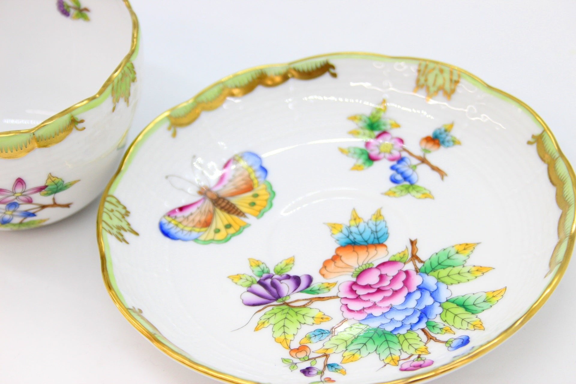 HEREND(ヘレンド) ビクトリアブーケ ティーカップ&ソーサー 200ml - 安心保証・業界最安値の販売 福助